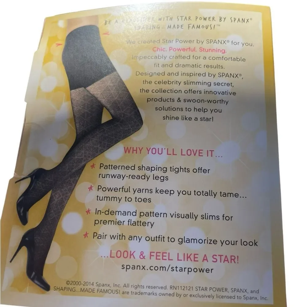 REVERSIBLE SHAPING TIGHTS BY STAR BY SPANX,‎ SIZE A